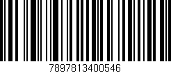 Código de barras (EAN, GTIN, SKU, ISBN): '7897813400546'