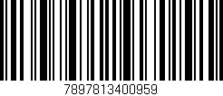 Código de barras (EAN, GTIN, SKU, ISBN): '7897813400959'