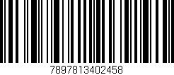 Código de barras (EAN, GTIN, SKU, ISBN): '7897813402458'