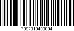 Código de barras (EAN, GTIN, SKU, ISBN): '7897813403004'