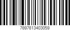 Código de barras (EAN, GTIN, SKU, ISBN): '7897813403059'