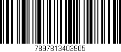 Código de barras (EAN, GTIN, SKU, ISBN): '7897813403905'