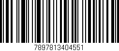 Código de barras (EAN, GTIN, SKU, ISBN): '7897813404551'