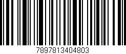 Código de barras (EAN, GTIN, SKU, ISBN): '7897813404803'