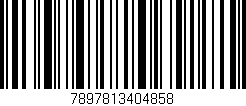 Código de barras (EAN, GTIN, SKU, ISBN): '7897813404858'