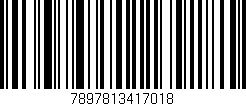 Código de barras (EAN, GTIN, SKU, ISBN): '7897813417018'