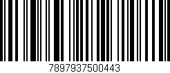 Código de barras (EAN, GTIN, SKU, ISBN): '7897937500443'