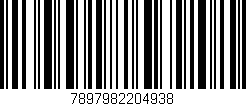 Código de barras (EAN, GTIN, SKU, ISBN): '7897982204938'
