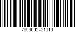 Código de barras (EAN, GTIN, SKU, ISBN): '7898002431013'