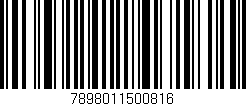 Código de barras (EAN, GTIN, SKU, ISBN): '7898011500816'