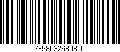 Código de barras (EAN, GTIN, SKU, ISBN): '7898032680856'