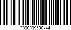 Código de barras (EAN, GTIN, SKU, ISBN): '7898039600444'