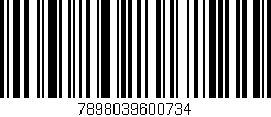 Código de barras (EAN, GTIN, SKU, ISBN): '7898039600734'