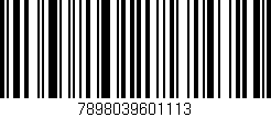 Código de barras (EAN, GTIN, SKU, ISBN): '7898039601113'