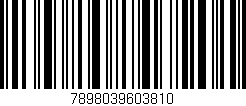 Código de barras (EAN, GTIN, SKU, ISBN): '7898039603810'