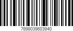 Código de barras (EAN, GTIN, SKU, ISBN): '7898039603940'