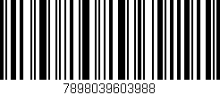 Código de barras (EAN, GTIN, SKU, ISBN): '7898039603988'