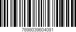 Código de barras (EAN, GTIN, SKU, ISBN): '7898039604091'