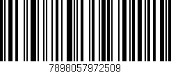 Código de barras (EAN, GTIN, SKU, ISBN): '7898057972509'