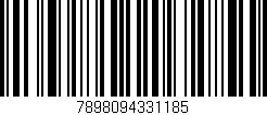 Código de barras (EAN, GTIN, SKU, ISBN): '7898094331185'