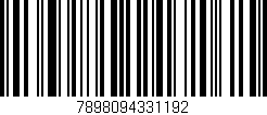Código de barras (EAN, GTIN, SKU, ISBN): '7898094331192'