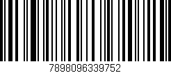 Código de barras (EAN, GTIN, SKU, ISBN): '7898096339752'