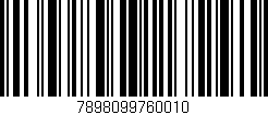 Código de barras (EAN, GTIN, SKU, ISBN): '7898099760010'