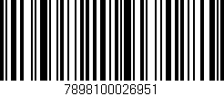 Código de barras (EAN, GTIN, SKU, ISBN): '7898100026951'