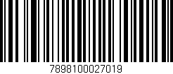 Código de barras (EAN, GTIN, SKU, ISBN): '7898100027019'