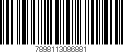 Código de barras (EAN, GTIN, SKU, ISBN): '7898113086881'