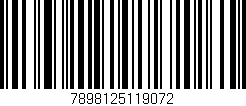 Código de barras (EAN, GTIN, SKU, ISBN): '7898125119072'