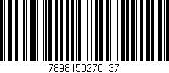 Código de barras (EAN, GTIN, SKU, ISBN): '7898150270137'