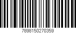 Código de barras (EAN, GTIN, SKU, ISBN): '7898150270359'