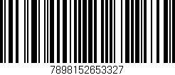 Código de barras (EAN, GTIN, SKU, ISBN): '7898152653327'