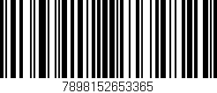 Código de barras (EAN, GTIN, SKU, ISBN): '7898152653365'