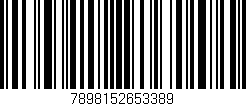 Código de barras (EAN, GTIN, SKU, ISBN): '7898152653389'