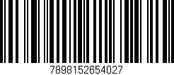 Código de barras (EAN, GTIN, SKU, ISBN): '7898152654027'