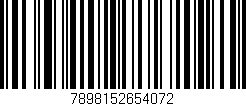 Código de barras (EAN, GTIN, SKU, ISBN): '7898152654072'