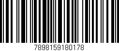 Código de barras (EAN, GTIN, SKU, ISBN): '7898159180178'