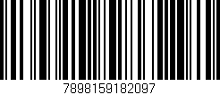 Código de barras (EAN, GTIN, SKU, ISBN): '7898159182097'