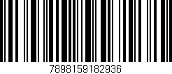 Código de barras (EAN, GTIN, SKU, ISBN): '7898159182936'