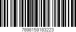 Código de barras (EAN, GTIN, SKU, ISBN): '7898159183223'
