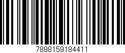 Código de barras (EAN, GTIN, SKU, ISBN): '7898159184411'