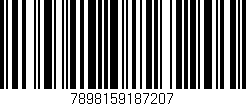 Código de barras (EAN, GTIN, SKU, ISBN): '7898159187207'