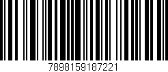 Código de barras (EAN, GTIN, SKU, ISBN): '7898159187221'