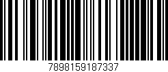 Código de barras (EAN, GTIN, SKU, ISBN): '7898159187337'