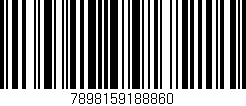 Código de barras (EAN, GTIN, SKU, ISBN): '7898159188860'