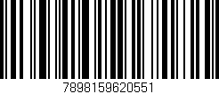 Código de barras (EAN, GTIN, SKU, ISBN): '7898159620551'
