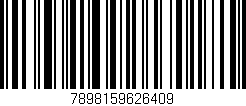 Código de barras (EAN, GTIN, SKU, ISBN): '7898159626409'