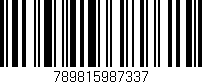 Código de barras (EAN, GTIN, SKU, ISBN): '789815987337'